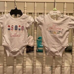 0-3 Month "Collins" Onesies